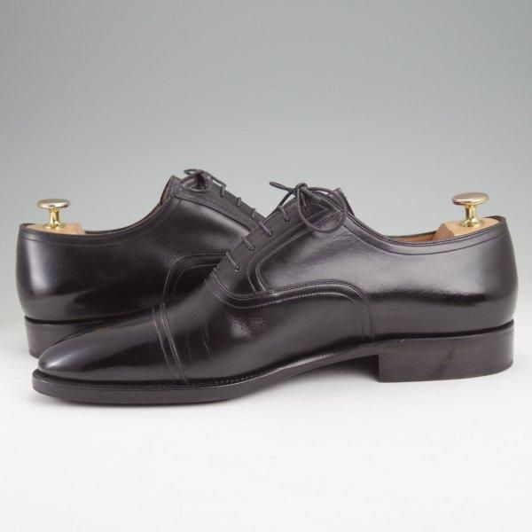 未使用★(伊)ステファノ・ベーメル SIZE 42【定価20万円以上★ハンドソーンウェルテッド製法/ストレートチップ】黒/Stefano Bemer★m584