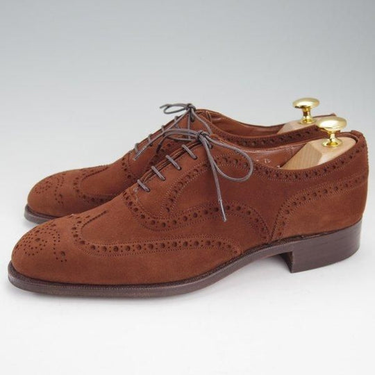 極上★チャーチ 55F/UK5.5【貴重★2都市ロゴ(〜70's)/旧チャーチ/アンテロープ革/REAL CAPE BUCK】73ラスト/濃茶/Church's★m585