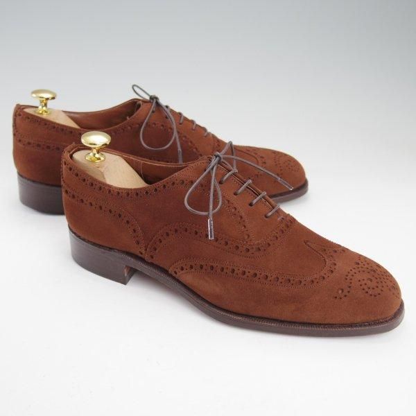 極上★チャーチ 55F/UK5.5【貴重★2都市ロゴ(〜70's)/旧チャーチ/アンテロープ革/REAL CAPE BUCK】73ラスト/濃茶/Church's★m585