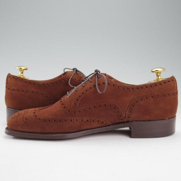 極上★チャーチ 55F/UK5.5【貴重★2都市ロゴ(〜70's)/旧チャーチ/アンテロープ革/REAL CAPE BUCK】73ラスト/濃茶/Church's★m585