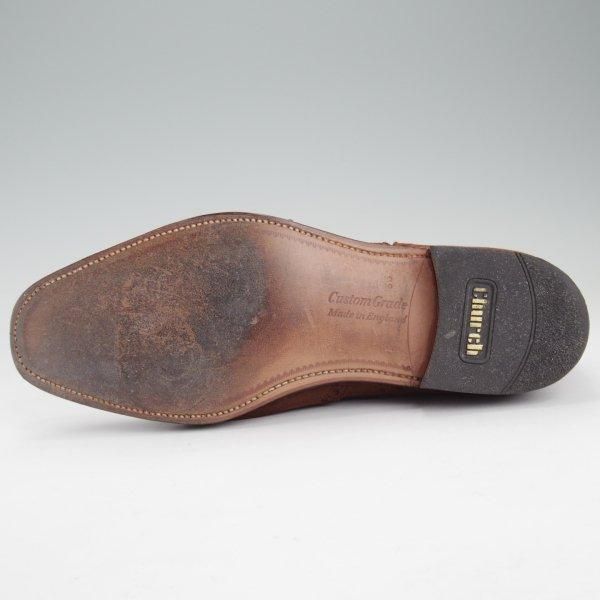 極上★チャーチ 55F/UK5.5【貴重★2都市ロゴ(〜70's)/旧チャーチ/アンテロープ革/REAL CAPE BUCK】73ラスト/濃茶/Church's★m585