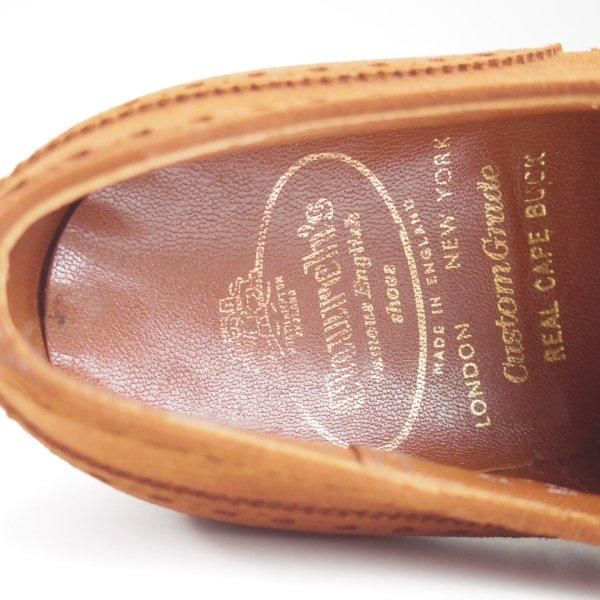 極上★チャーチ 55F/UK5.5【貴重★2都市ロゴ(〜70's)/旧チャーチ/アンテロープ革/REAL CAPE BUCK】73ラスト/濃茶/Church's★m585