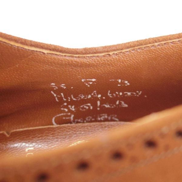 極上★チャーチ 55F/UK5.5【貴重★2都市ロゴ(〜70's)/旧チャーチ/アンテロープ革/REAL CAPE BUCK】73ラスト/濃茶/Church's★m585