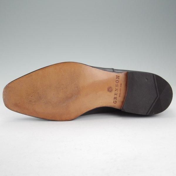 極美品★(英)グレンソン 8E【現行定価￥119,900-★MACCLESFIELD/パンチドキャップトゥ】カーフ/黒/メンズ/GRENSON★m587