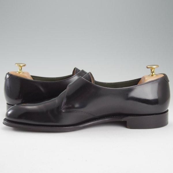 極美品★(英)チーニー 8F【貴重★BROMLEY/ナノユニバース別注】125ラスト/モンクストラップ/ポリッシュレザー/黒/メンズ/CHEANEY★m589