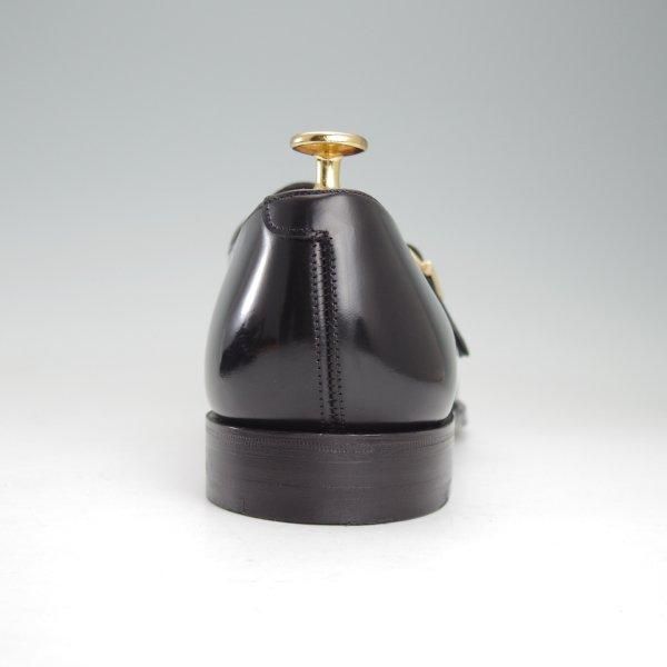 極美品★(英)チーニー 8F【貴重★BROMLEY/ナノユニバース別注】125ラスト/モンクストラップ/ポリッシュレザー/黒/メンズ/CHEANEY★m589