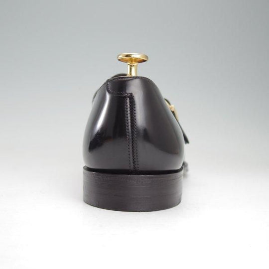 極美品★(英)チーニー 8F【貴重★BROMLEY/ナノユニバース別注】125ラスト/モンクストラップ/ポリッシュレザー/黒/メンズ/CHEANEY★m589