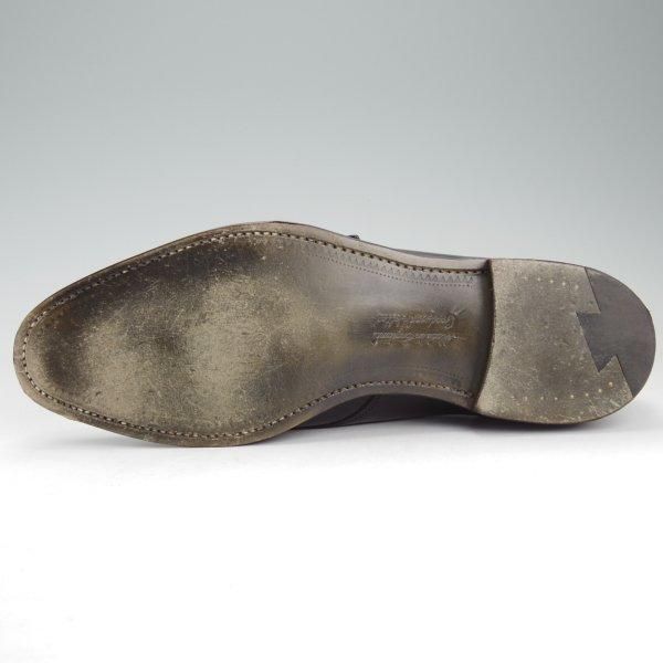 極美品★(英)チーニー 8F【貴重★BROMLEY/ナノユニバース別注】125ラスト/モンクストラップ/ポリッシュレザー/黒/メンズ/CHEANEY★m589