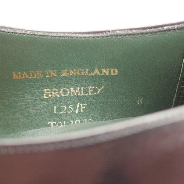 極美品★(英)チーニー 8F【貴重★BROMLEY/ナノユニバース別注】125ラスト/モンクストラップ/ポリッシュレザー/黒/メンズ/CHEANEY★m589