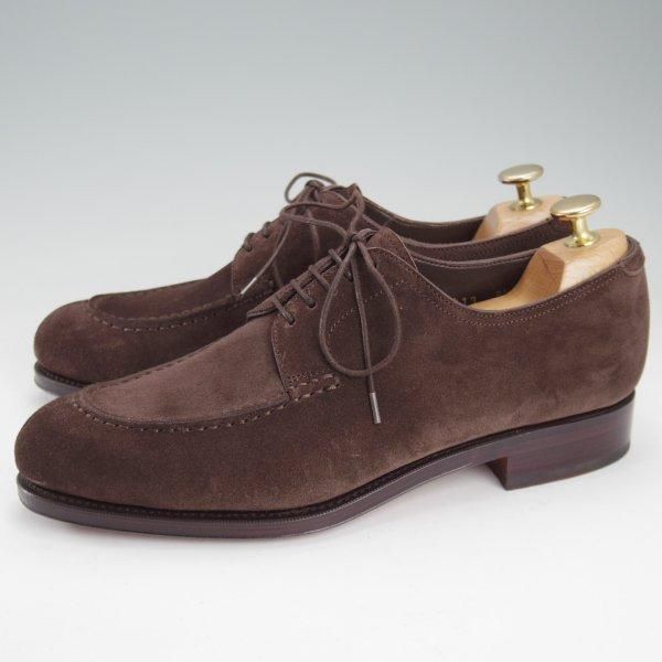 美品★(スペイン製)カルミナ SIZE 6.5【★Uチップ/757】スエード/濃茶/メンズ/CARMINA★m592