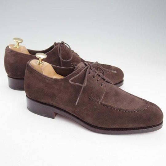 美品★(スペイン製)カルミナ SIZE 6.5【★Uチップ/757】スエード/濃茶/メンズ/CARMINA★m592