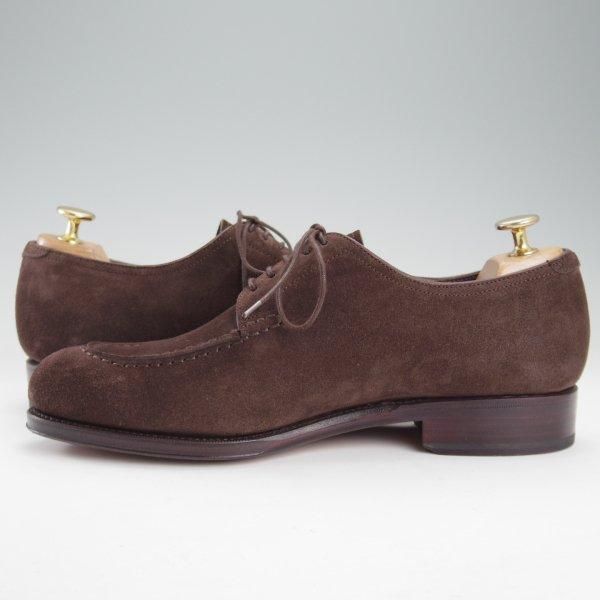 美品★(スペイン製)カルミナ SIZE 6.5【★Uチップ/757】スエード/濃茶/メンズ/CARMINA★m592
