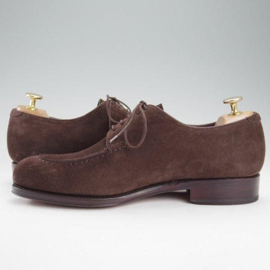 美品★(スペイン製)カルミナ SIZE 6.5【★Uチップ/757】スエード/濃茶/メンズ/CARMINA★m592