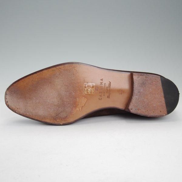 美品★(スペイン製)カルミナ SIZE 6.5【★Uチップ/757】スエード/濃茶/メンズ/CARMINA★m592