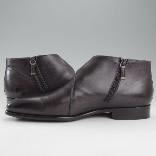 ★(スペイン製)マグナーニ SIZE 41【★サイドジップブーツ/黒〜灰（パティーヌ）】カーフ/メンズ/MAGNANNI★m599