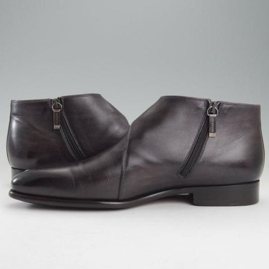 ★(スペイン製)マグナーニ SIZE 41【★サイドジップブーツ/黒〜灰（パティーヌ）】カーフ/メンズ/MAGNANNI★m599