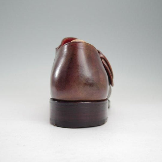 美品★(伊)シルヴァノ・ラッタンジ SIZE 6.5【販売時価格￥294,000-★純正ツリー付/ハンドソーンウェルテッド製法/PENELOPE】濃茶系★m600