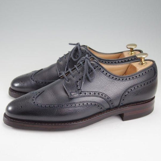 極上★クロケット&ジョーンズ UK7/US7.5D【貴重★ブルックスブラザーズ別注/Peal&co/ダイナイトソール】紺/Crockett&Jones★m602