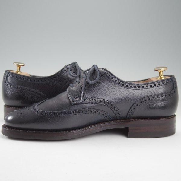 極上★クロケット&ジョーンズ UK7/US7.5D【貴重★ブルックスブラザーズ別注/Peal&co/ダイナイトソール】紺/Crockett&Jones★m602