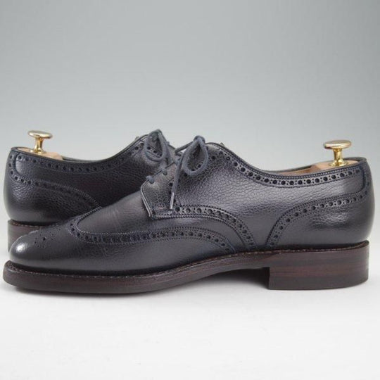 極上★クロケット&ジョーンズ UK7/US7.5D【貴重★ブルックスブラザーズ別注/Peal&co/ダイナイトソール】紺/Crockett&Jones★m602