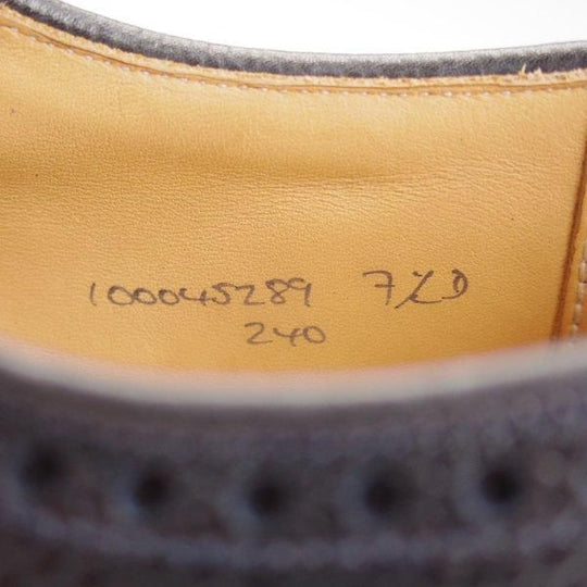 極上★クロケット&ジョーンズ UK7/US7.5D【貴重★ブルックスブラザーズ別注/Peal&co/ダイナイトソール】紺/Crockett&Jones★m602