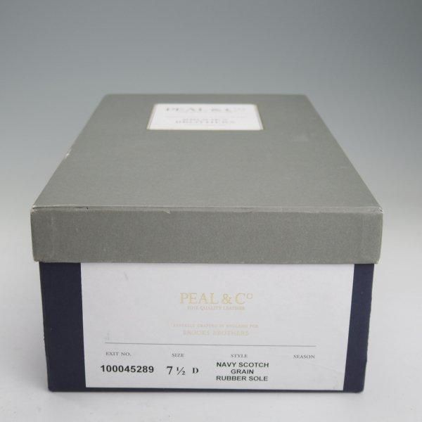 極上★クロケット&ジョーンズ UK7/US7.5D【貴重★ブルックスブラザーズ別注/Peal&co/ダイナイトソール】紺/Crockett&Jones★m602