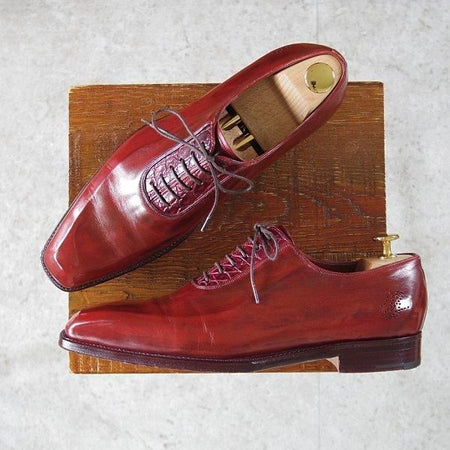 極上★(伊)シルヴァノ・ラッタンジ SIZE 6【販売時価格￥273,000-★クロコダイル×カーフ/ハンドソーンウェルテッド製法】NATALE★m607