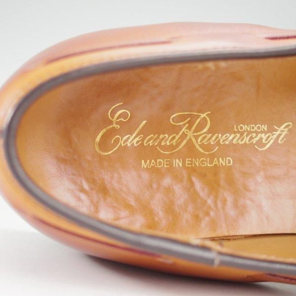 極上★(英)Ede&Ravenscroft 8E【貴重★ロイヤルワラント4つ時代/タッセルローファー/TASSELE】茶/メンズ/イード&レベンスクロフト★m612