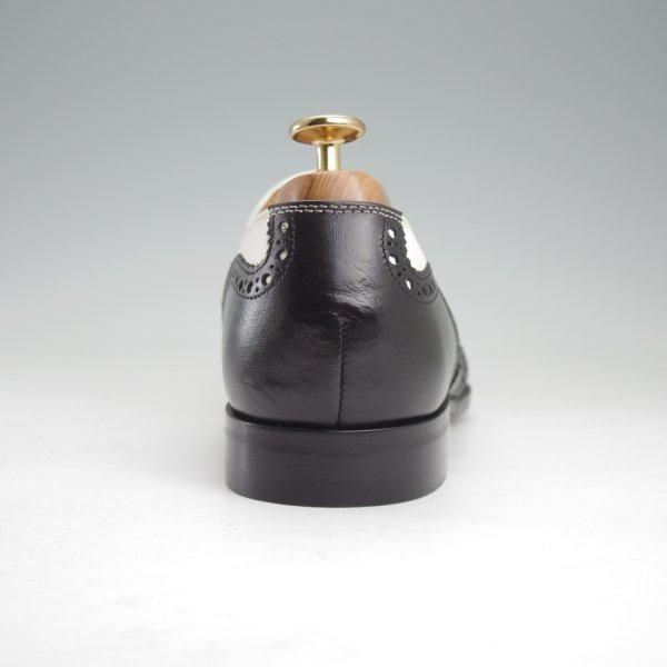 未使用★Iugen/イウゲン SIZE 7【定価￥44,000-★ローファー/IG202】スリッポン/カーフ×グレインレザー/黒×白/メンズ★m613