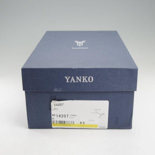 未使用★(スペイン製)YANKO/ヤンコ SIZE 6.5【グッドイヤーウェルテッド製法★セミブローグ/14207】カーフ/茶/メンズ★m616