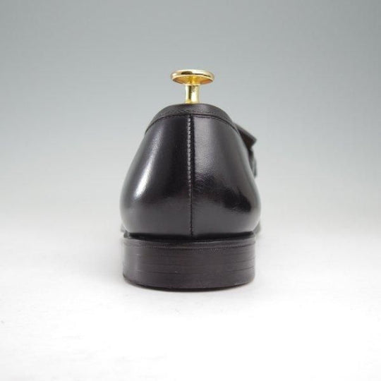 極美品★クロケット&ジョーンズ 7.5E【現行定価10万円以上★コインローファー(キルト)/SONNING/375ラスト】カーフ/黒/メンズ★m617