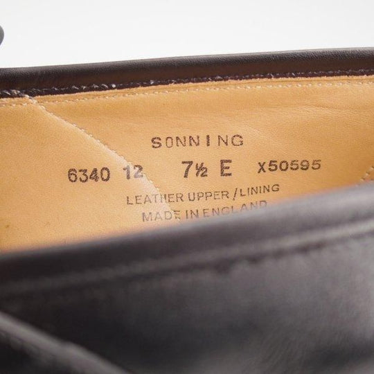 極美品★クロケット&ジョーンズ 7.5E【現行定価10万円以上★コインローファー(キルト)/SONNING/375ラスト】カーフ/黒/メンズ★m617