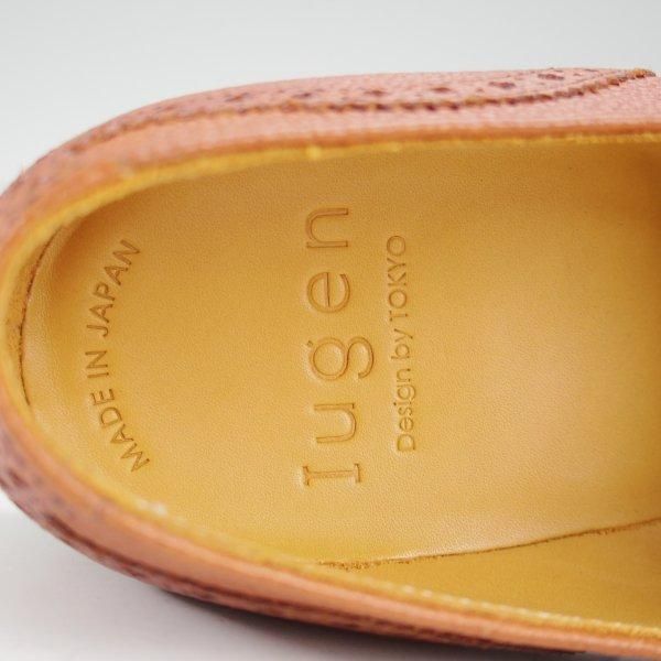 未使用★Iugen/イウゲン SIZE 6.5【定価￥44,000-★ローファー/IG201】スリッポン/グレインレザー/茶/メンズ★m618