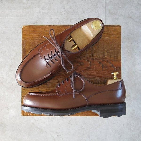 未使用★J.M.ウエストン 5C【定価￥168,300-★ゴルフ/GOLF】641/31ラスト/Uチップ/ボックスカーフ/TAN/タン/茶/Weston/ウェストン★m620