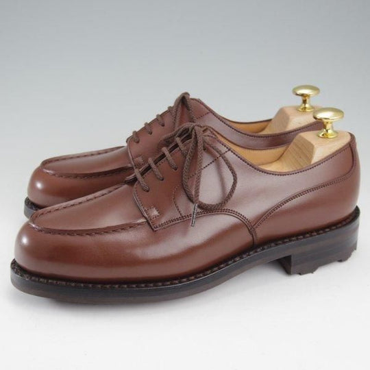 未使用★J.M.ウエストン 5C【定価￥168,300-★ゴルフ/GOLF】641/31ラスト/Uチップ/ボックスカーフ/TAN/タン/茶/Weston/ウェストン★m620