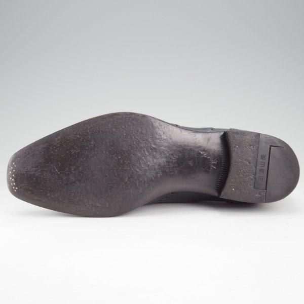 ★三陽山長 SIZE 7.5【オーダー価格10万円以上★ハンドフィニッシュ仕上げ/燕之介】サイドエラスティック/濃紺/メンズ/ENNOSUKE★m624