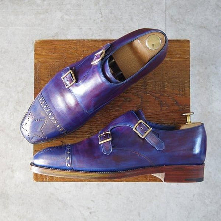 極美品★(伊)シルヴァノ・ラッタンジ SIZE 6【オーダー価格￥682,500-★純正ツリー付/DOPPIA】ダブルモンク/Silvano Lattanzi★m625