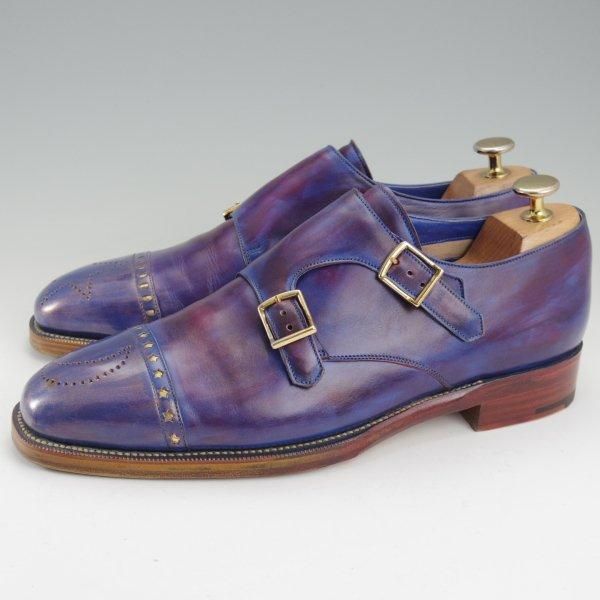 極美品★(伊)シルヴァノ・ラッタンジ SIZE 6【オーダー価格￥682,500-★純正ツリー付/DOPPIA】ダブルモンク/Silvano Lattanzi★m625