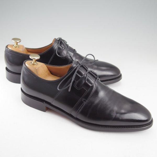 美品★ジョンロブ 7E【定価￥291,600-★8695ラスト/AIRE/エール】プレーントゥ/ギリーシューズ/カーフ/黒/メンズ/JOHN LOBB★m626