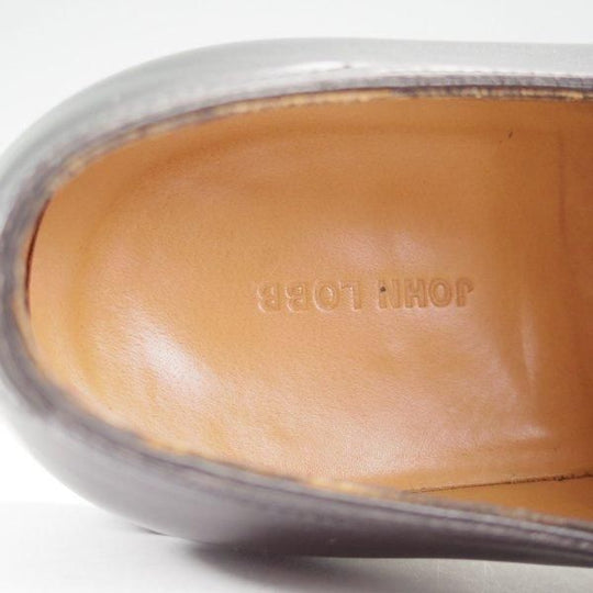 美品★ジョンロブ 7E【定価￥291,600-★8695ラスト/AIRE/エール】プレーントゥ/ギリーシューズ/カーフ/黒/メンズ/JOHN LOBB★m626