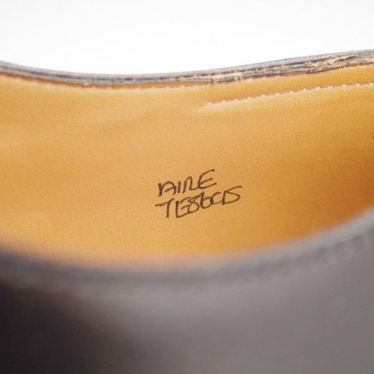 美品★ジョンロブ 7E【定価￥291,600-★8695ラスト/AIRE/エール】プレーントゥ/ギリーシューズ/カーフ/黒/メンズ/JOHN LOBB★m626