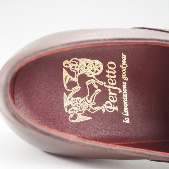未使用★Perfetto/ペルフェット SIZE 6.5【グッドイヤーウェルテッド製法★ストレートチップ/濃茶】カーフ/メンズ★m629