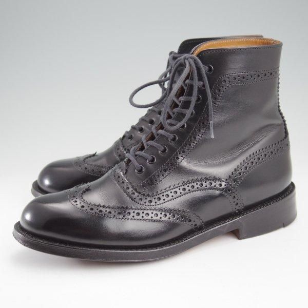 極上★トリッカーズ(レディース) SIZE 4.5【現行定価￥132,000-★貴重な内羽根のカントリーブーツ/L6439】カーフ/黒/Tricker's★m630