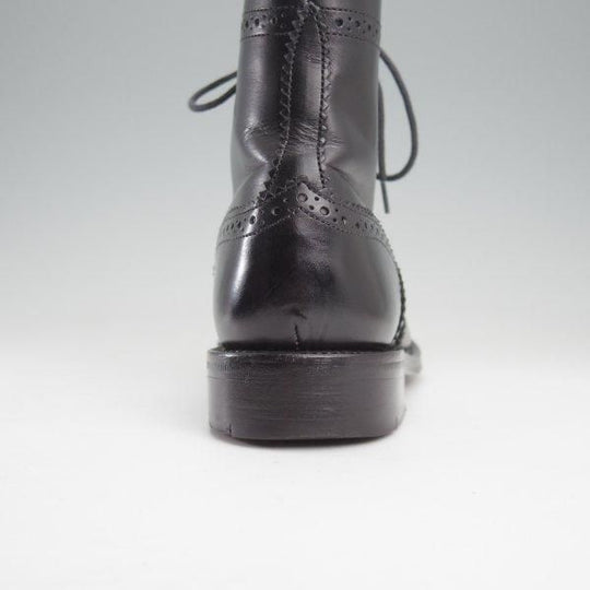 極上★トリッカーズ(レディース) SIZE 4.5【現行定価￥132,000-★貴重な内羽根のカントリーブーツ/L6439】カーフ/黒/Tricker's★m630