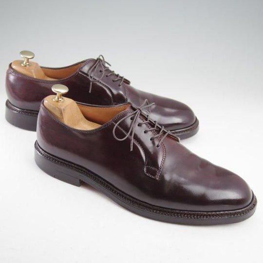 極上★オールデン 9E【定価￥211,200-★コードバン仕様/990】バリーラスト/プレーントゥ/#8/バーガンディー/赤茶/メンズ/ALDEN★m635