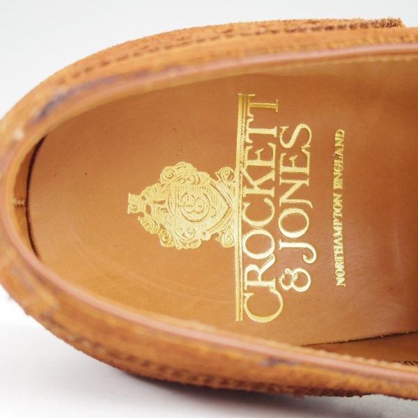 未使用★クロケット&ジョーンズ 7E【現行定価10万円以上★セミブローグ/WESTMINSTER】317ラスト/スエード/茶/Crockett&Jones★m637