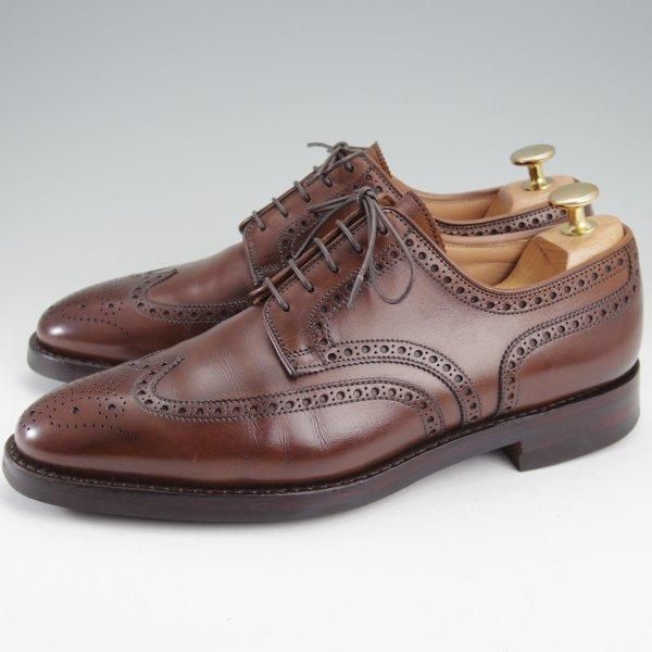 極上★クロケット&ジョーンズ 6E【現行定価10万円以上★ダイナイトソール/SWANSEA/341ラスト】フルブローグ/濃茶/Crockett&Jones★m638