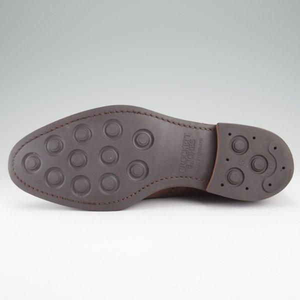 極上★クロケット&ジョーンズ 6E【現行定価10万円以上★ダイナイトソール/SWANSEA/341ラスト】フルブローグ/濃茶/Crockett&Jones★m638