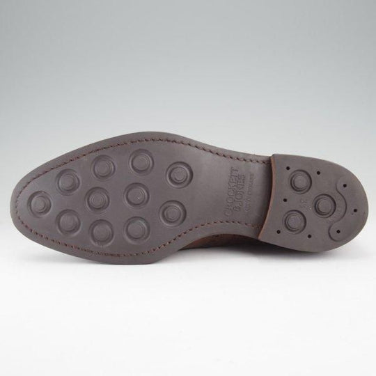 極上★クロケット&ジョーンズ 6E【現行定価10万円以上★ダイナイトソール/SWANSEA/341ラスト】フルブローグ/濃茶/Crockett&Jones★m638