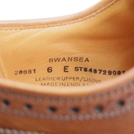 極上★クロケット&ジョーンズ 6E【現行定価10万円以上★ダイナイトソール/SWANSEA/341ラスト】フルブローグ/濃茶/Crockett&Jones★m638